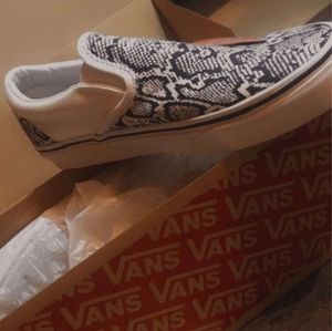 Van's Snake Print Shoes
